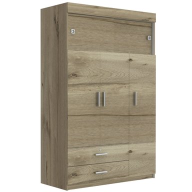 CLOSET MANILA 5 PUERTAS DUNA Y BLANCO 187X120X51 CM - 3