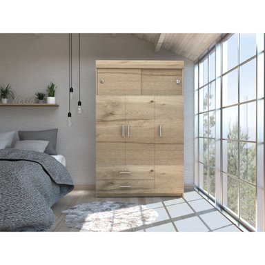 CLOSET MANILA 5 PUERTAS DUNA Y BLANCO 187X120X51 CM - 5