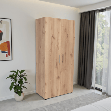 CLOSET TERA 2 PUERTAS DUNA Y BLANCO 180X180X48 CM - 12