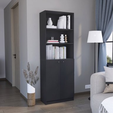 BIBIOTECA HOME 2 PUERTAS 5 NIVELES WENGUE 180,6X62,8X29,9 CM - 5