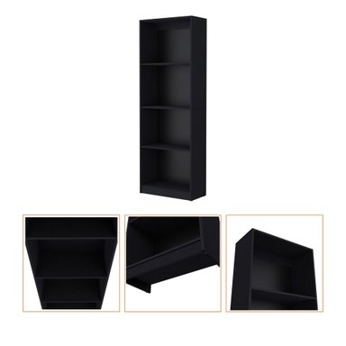ESTANTE HOME-E M1 4 NIVELES WENGUE - 1