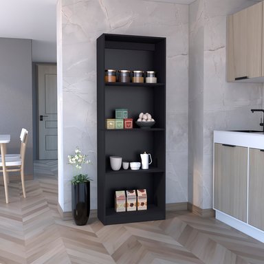 ESTANTE HOME-E M1 4 NIVELES WENGUE - 6