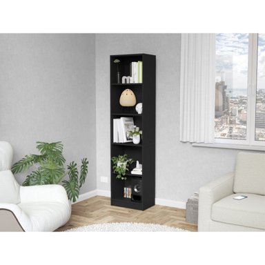 ESTANTE BIBLIOTECA HOME-E 5 NIVELES WENGUE - 2