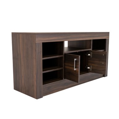 RACK TV50 ROMAZINO CAFE OSCURO 2 PUERTAS - 1
