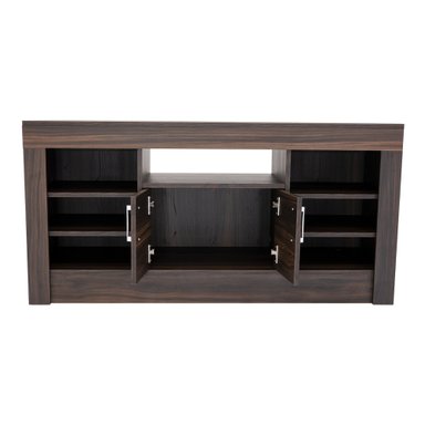 RACK TV50 ROMAZINO CAFE OSCURO 2 PUERTAS - 4