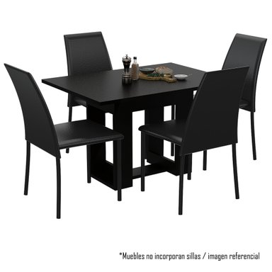 MESA DE COMEDOR VOLTERRA 4 PUESTO 74X120X85 CM WENGUE - 1