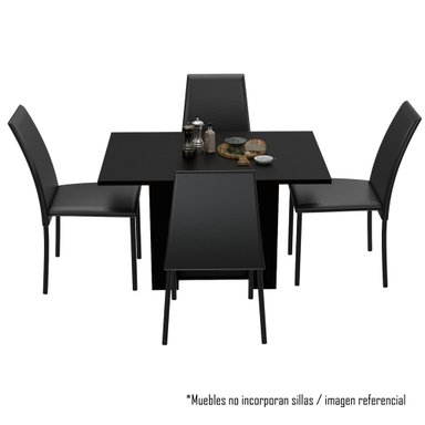 MESA DE COMEDOR VOLTERRA 4 PUESTO 74X120X85 CM WENGUE - 2