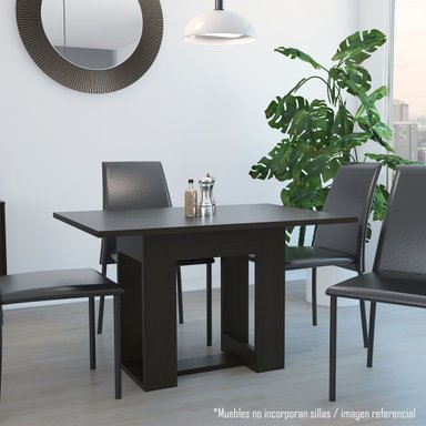 MESA DE COMEDOR VOLTERRA 4 PUESTO 74X120X85 CM WENGUE - 5
