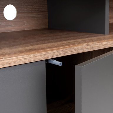 RACK TV 55' VASSEL MIEL Y PLOMO 4 PUERTAS 60,6X123,5X38,6 CM - 7