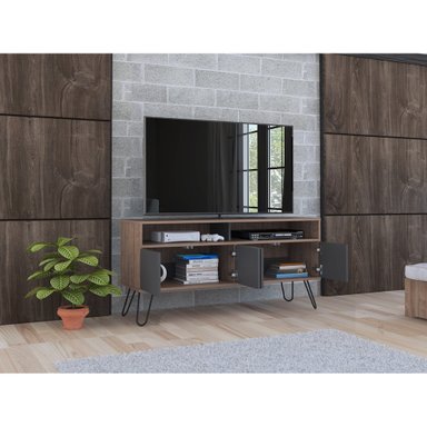 RACK TV 55' VASSEL MIEL Y PLOMO 4 PUERTAS 60,6X123,5X38,6 CM - 11