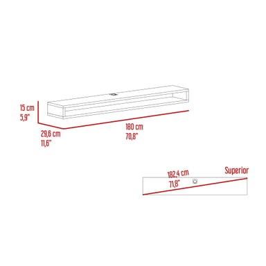 PANEL TV 75' LUFT 180X15X29,6 CM FRESNO - 7