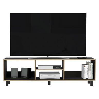 RACK TV 70' 160X47,5X35 CM NEGRO Y DUNA - 4