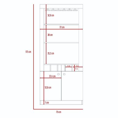 BAR ALTO BELLAGIO 175X75X36 CM SIENA Y WENGUE - 2