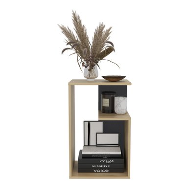 MESA LATERAL EVERETT 63,4X39,8X30 CM FRESNO Y WENGUE - 2