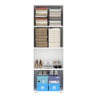 CLOSET 2 PUERTAS TUHOME 170X60X40,2 CM BLANCO - 5
