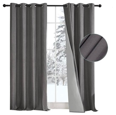 CORTINA 100% BLACKOUT ENGOMADA TERMICA - 1