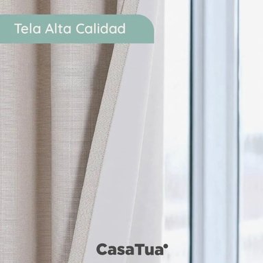 CORTINA 100% BLACKOUT ENGOMADA TERMICA - 3