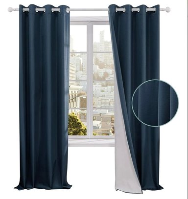 CORTINA 100% BLACKOUT ENGOMADA TERMICA - 1