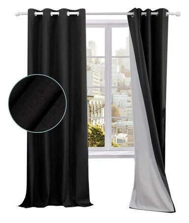 CORTINA 100% BLACKOUT ENGOMADA TERMICA - 1