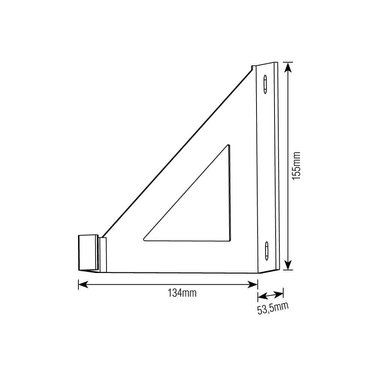 SOPORTE PARA BICICLETA BRASFORMA - PARED O TECHO 20 KG - 4