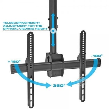 SOPORTE TV PLB-CE946-02L DE TECHO 37' A 70'- 360° 50KG FULL BRASFORMA - 2
