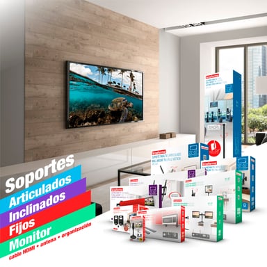 SOPORTE TV PLB-CE946-02L DE TECHO 37' A 70'- 360° 50KG FULL BRASFORMA - 7