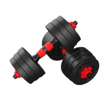 SET DE MANCUERNAS DE TODO Y MÁS 10 KG BARRA ARMABLE AJUSTABLE PROFESIONAL - 1