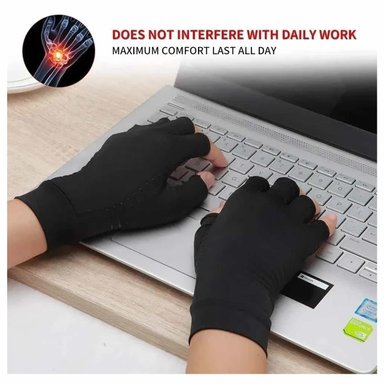 GUANTES COBRE COMPRESION ARTRITIS TENDINITIS TUNEL CARPIANO - 4