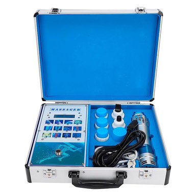 MÁQUINA DE TERAPIA ONDAS DE CHOQUE ULTRA ESTÉTICA ALUMINIO PORTÁTIL - 1