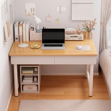 ESCRITORIO OFICINA 120CM CAJONES CHICHOME - CAFE - 2