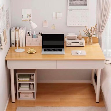 ESCRITORIO OFICINA 120CM CAJONES CHICHOME - CAFE - 4