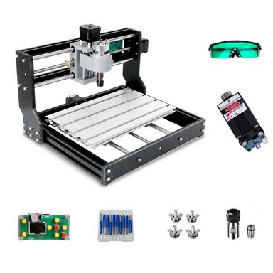 CNC ROUTER KIT 3018 PRO GRBL CONTROL 3 EJES GRABADORA LASER 0.5W - 1