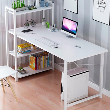ESCRITORIO H OFICINA 120X60X70CM CHIC HOME - NEGRO - 2
