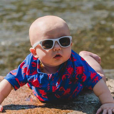 LENTES SOL REAL SHADES NIÑOS SURF 0+ BLANCO - 4