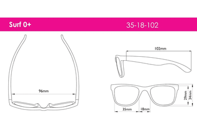 LENTES SOL REAL SHADES NIÑOS SURF 0+ FUCSIA - 3