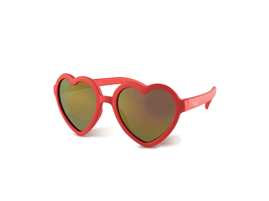 LENTES SOL REAL SHADES NIÑOS CORAZONES 4+ ROJO - 1