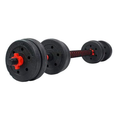 SET MANCUERNAS CON BARRA AJUSTABLE 20KG - 3