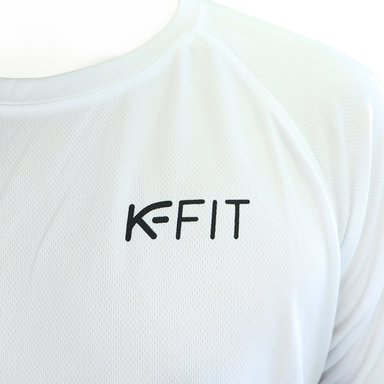 POLERA PADEL UNISEX K-FIT R6593 BLANCA TALLA M - 5