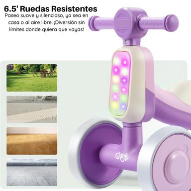 Triciclo Infantil bambi luces y sonidos púrpura - 4