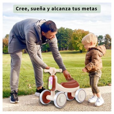 TRICICLO GLOWUP R6698 INFANTIL BAMBI LUCES Y SONIDOS CAFÉ - 4