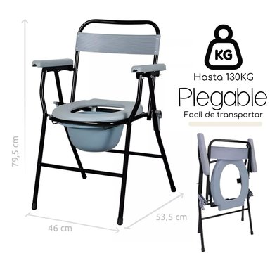 BAÑO PORTÁTIL ACQUI SILLA DUCHA PLEGABLE ADULTO - 2