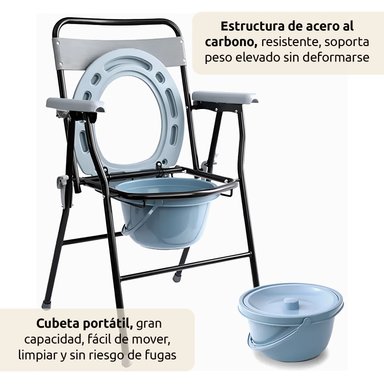 BAÑO PORTÁTIL ACQUI SILLA DUCHA PLEGABLE ADULTO - 4