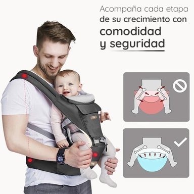MOCHILA PORTABEBÉ ERGONÓMICO MULTIFUNCIONAL 6EN1 GLOWUP - 3