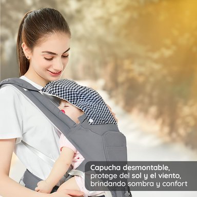 MOCHILA PORTABEBÉ ERGONÓMICO MULTIFUNCIONAL 6EN1 GLOWUP - 10