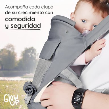 MOCHILA PORTABEBÉ ERGONÓMICO MULTIFUNCIONAL 6EN1 GLOWUP - 11
