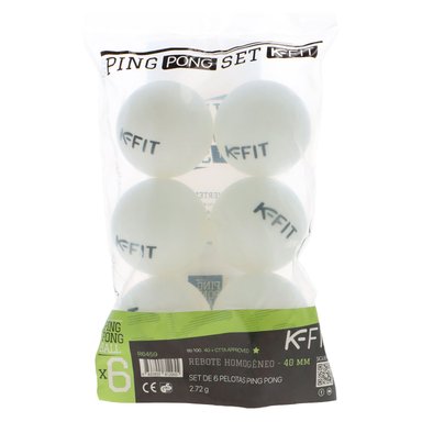 6 PELOTAS DE PING PONG TENIS DE MESA 100*40+ KFIT - 3