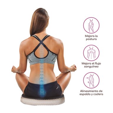 COJÍN ORTOPÉDICO ERGONÓMICO LUMBAR PARA SILLA SOPORTE ESPALDA ACQUI - 5