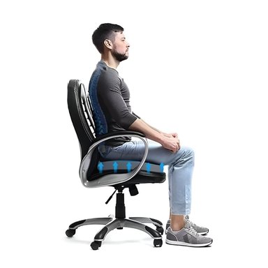 COJÍN ORTOPÉDICO ERGONÓMICO LUMBAR PARA SILLA SOPORTE ESPALDA ACQUI - 6