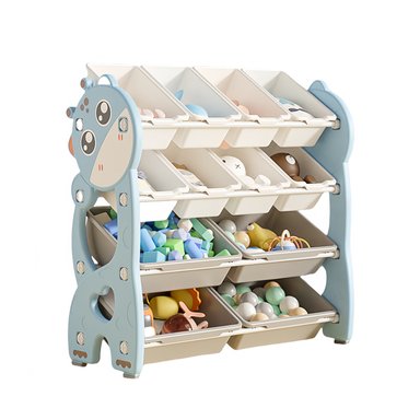 MUEBLE ORGANIZADOR JUGUETES NIÑOS CON 12 CONTENEDORES GLOWUP - 1