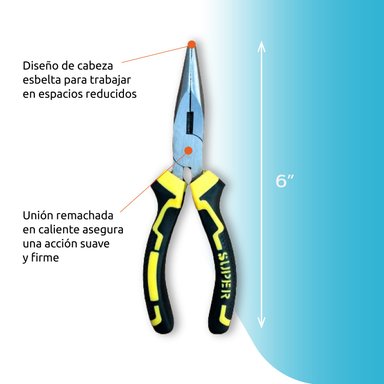 SET DE 3 ALICATES 8” MULTIFUNCIONALES DE HIERRO HOMECLAF - 2